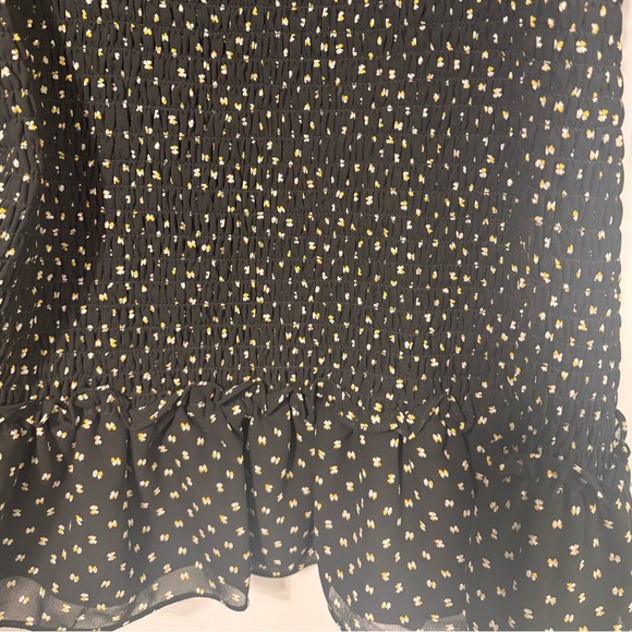 Wayf Ditsy Smocked Long Sleeve Dress - Picture 6 of 7